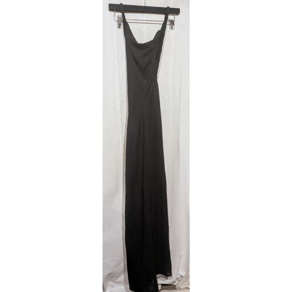 Faithfull‎ the Brand Palermo Maxi Dress Braided Cross Strap Halter Gown Linen 4 - Picture 7 of 8